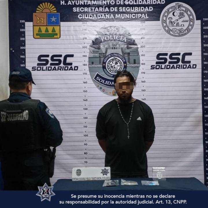 Detenida persona con sustancias ilícitas en Playa del Carmen Info Caribe