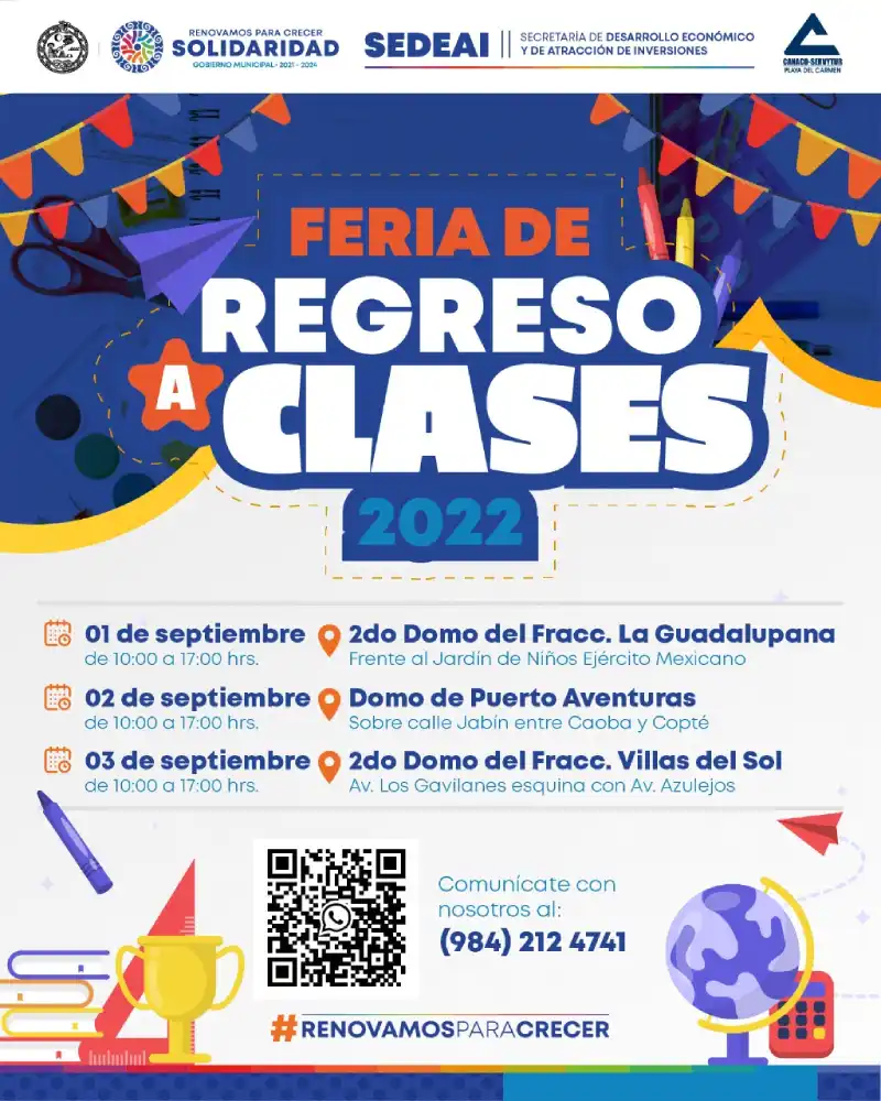 Apoya-Playa-Del-Carmen-economía-familiar-con-Feria-de-Regreso-a-Clases-2022