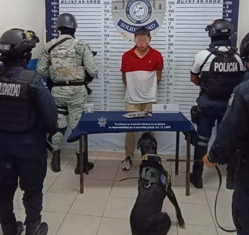 Un-sujeto-en-posesión-de-un-arma-de-fuego-fue-asegurado-por-elementos-de-la-Policía-Turística