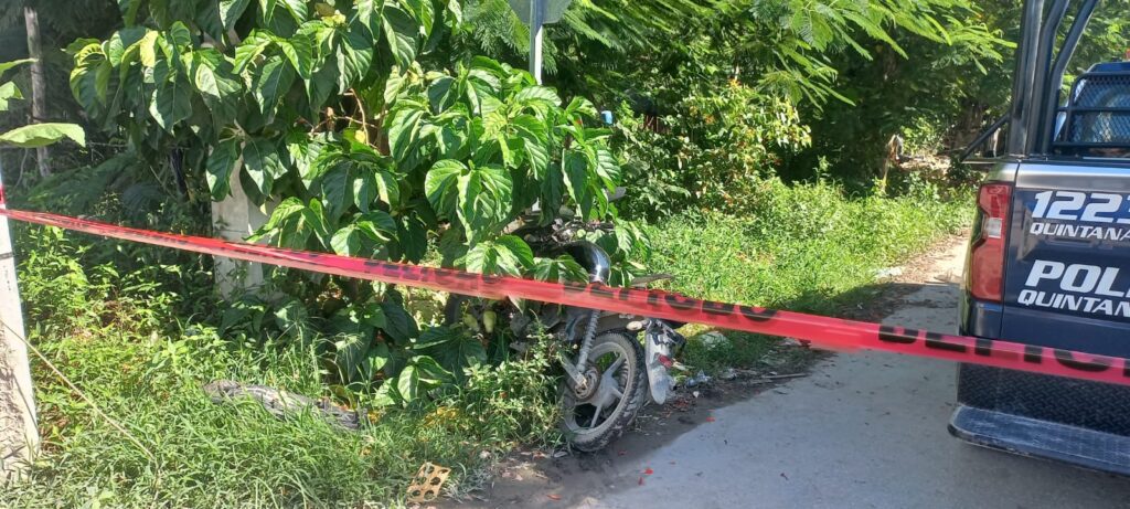 Balean fachada de domicilio en las mediaciones del Palacio Municipal de Tulum