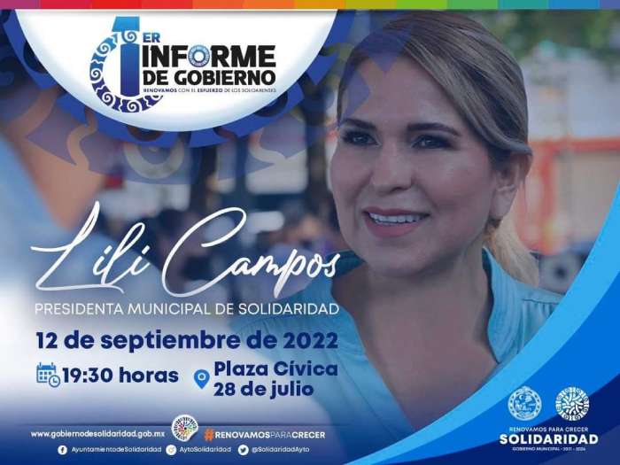 Invita Lili Campos a su 1er Informe de Gobierno