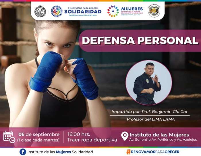 Lili Campos invita a capacitación de defensa personal