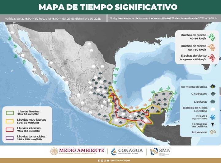 Clima en Quintana Roo Notificaciones del SMN sobre Cambios Meteorologicos 1