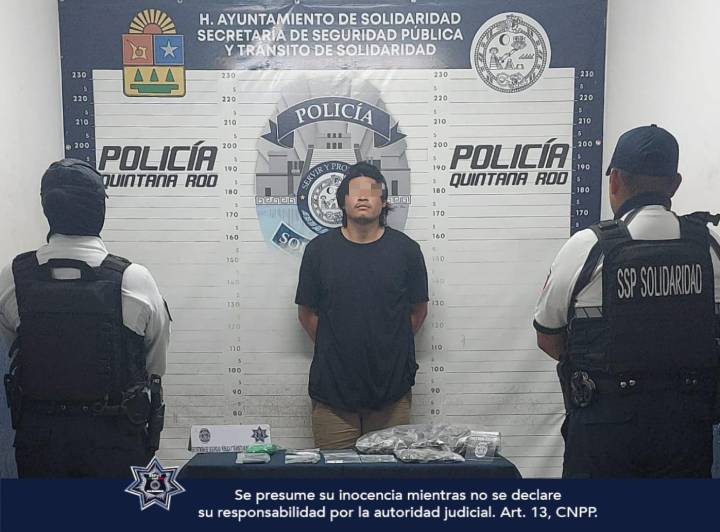 Desarticulacion de red de trafico de drogas en Playa del Carmen por parte de la Policia Municipal 1