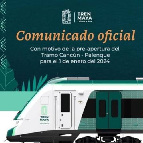 Reajuste en el Servicio del Tren Maya por Nueva Ruta