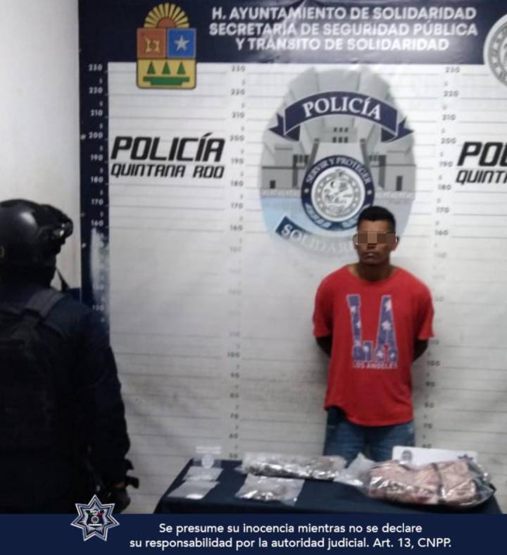 Redada Policial en Playa del Carmen 9 Detenidos por Posesion de Drogas 2