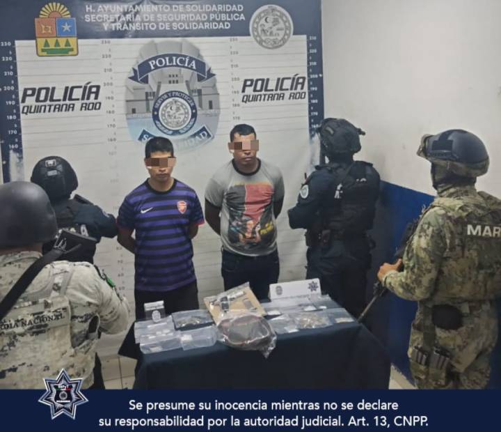 Arrestos en Playa del Carmen por Posesión Ilegal durante Operativo Policial