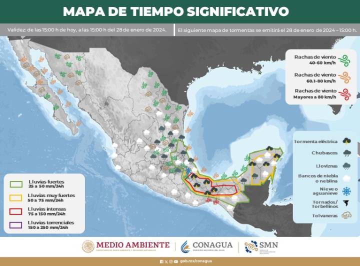 Clima en Quintana Roo: 'Evento del Norte' Desencadena Lluvias Intensas