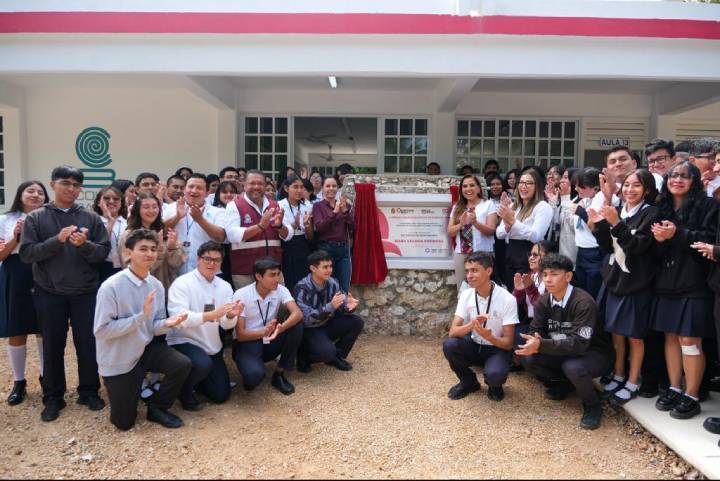 Mara Lezama Potencia Infraestructura Educativa con la Inauguración de 5 Aulas en Colegio de Bachilleres de Cancún