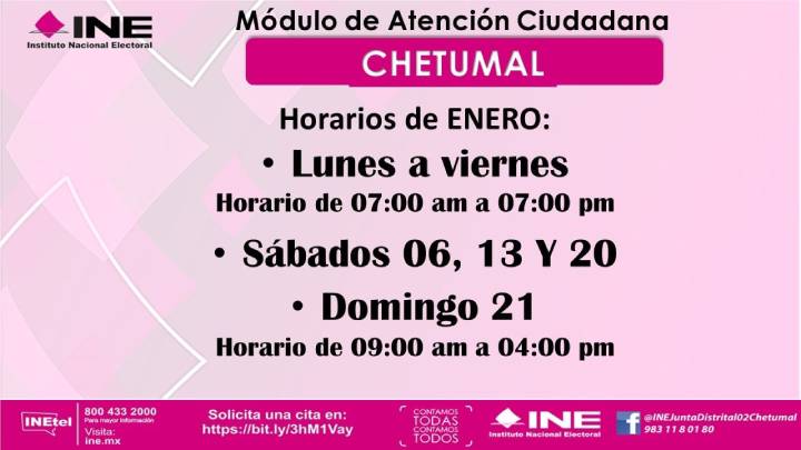 Nuevos Horarios para Atención Ciudadana en Chetumal: INEQRoo Extiende Disponibilidad