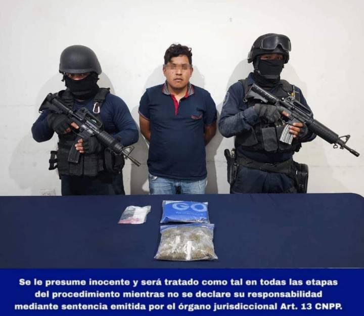 Operativo Exitoso: Detenido en Tulum con más de 45 Dosis de Sustancias Ilícitas