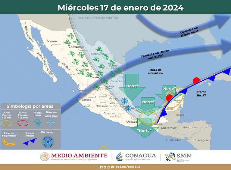 Quintana Roo en Alerta: Fuertes Lluvias y Vientos por el "Evento de Norte"
