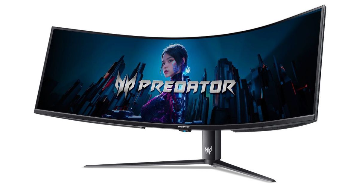 The Acer 57-inch Predator Z57 is a periphery-gobbling curved Mini LED display