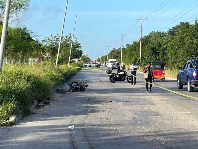 Tragedia en el Arco Vial de Cancún: Motociclista Pierde la Vida en Impactante Choque con Camión Fugitivo