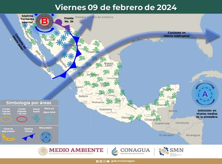 El SMN Pronostica Lluvias Aisladas y Temperaturas Cálidas para Quintana Roo