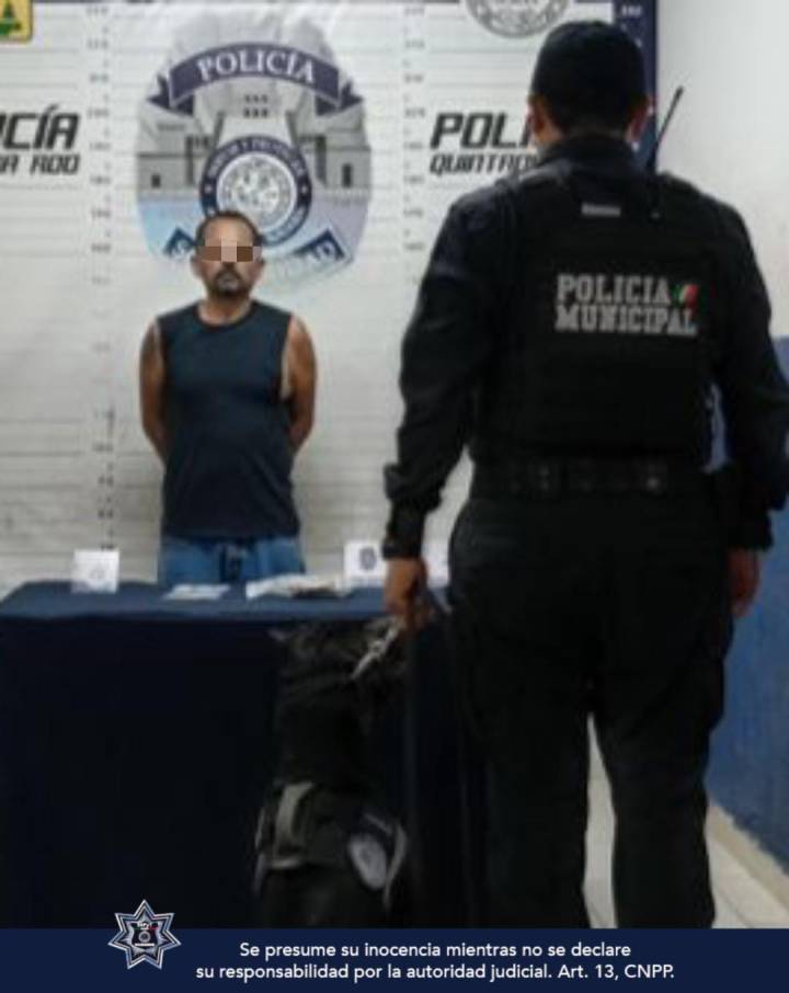 Arresto por Porte de Marihuana en Playa del Carmen