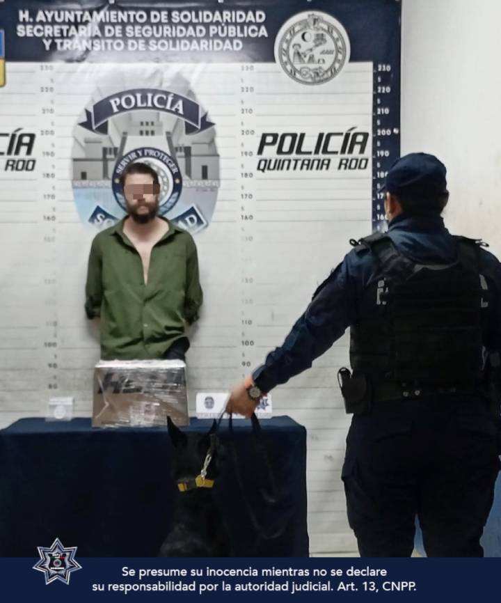 Arresto por Tráfico de Marihuana en Playa del Carmen