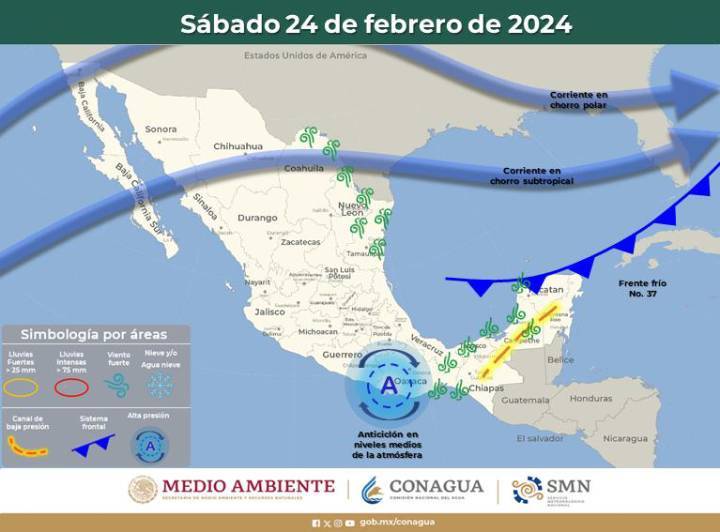 Clima en Quintana Roo: Arribo de Frente Frío