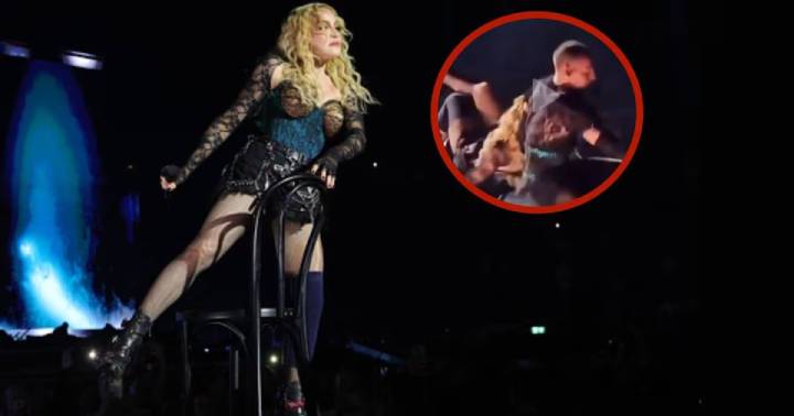 Inesperado Percance en el Espectáculo de Madonna en Seattle