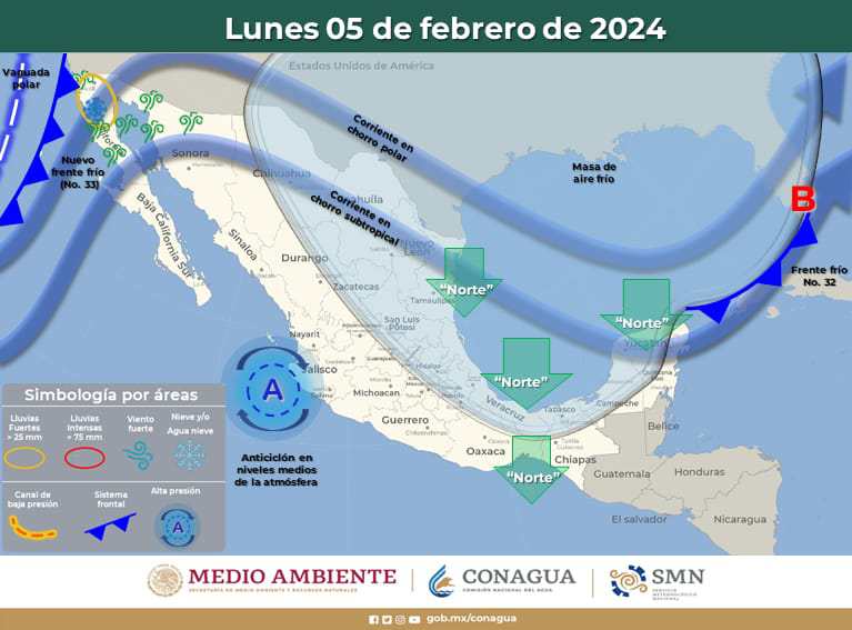 Lluvias Aisladas y Evento de Norte Afectan a Quintana Roo