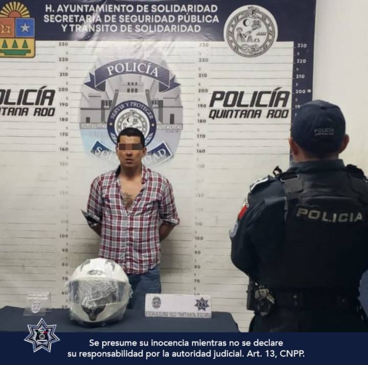 Capturado individuo tras sospechoso robo en Playa del Carmen