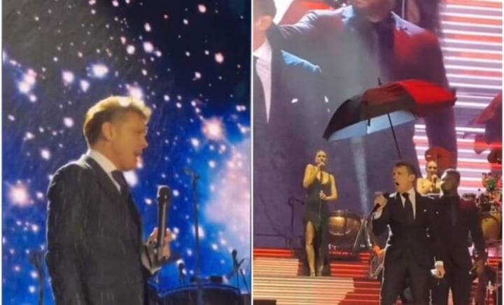Luis Miguel bajo el desafío de la tormenta: El clima obliga a dar por finalizado su concierto antes de tiempo