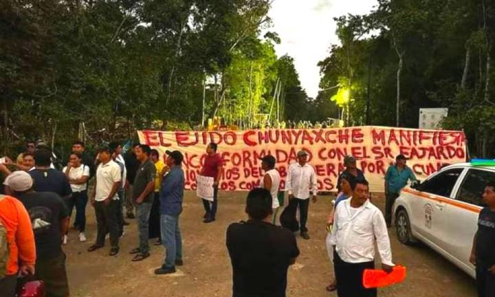 Obstrucción de Obras del Tren Maya por Residentes de Chunyaxché