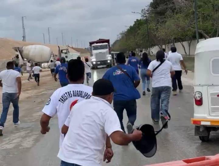 Protesta de Mototaxistas por Seguridad en Vialidades