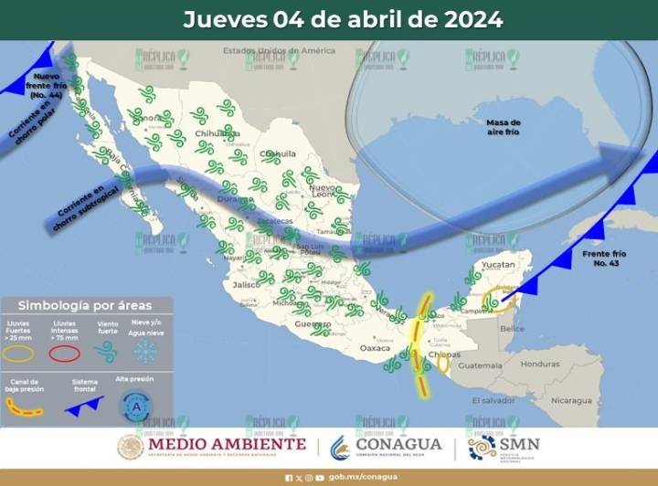 Clima en Quintana Roo: Aviso del SMN sobre precipitaciones intensas