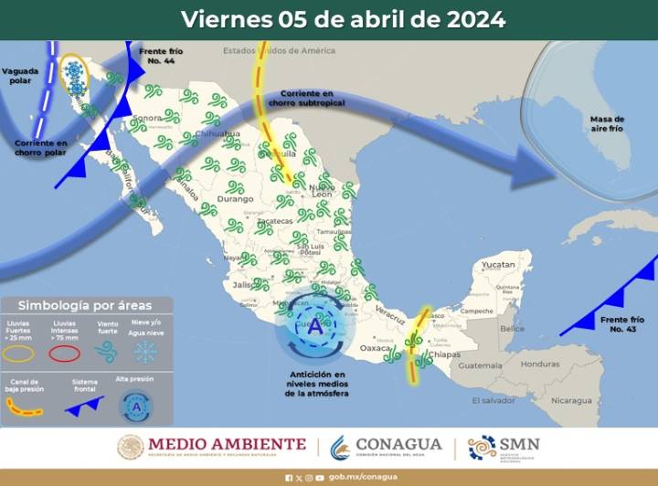 Clima en Quintana Roo: Cielo cubierto y con chubascos