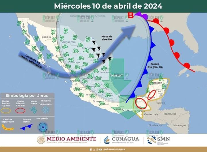 Clima en Quintana Roo: Impacto del Frente Frío Número 45