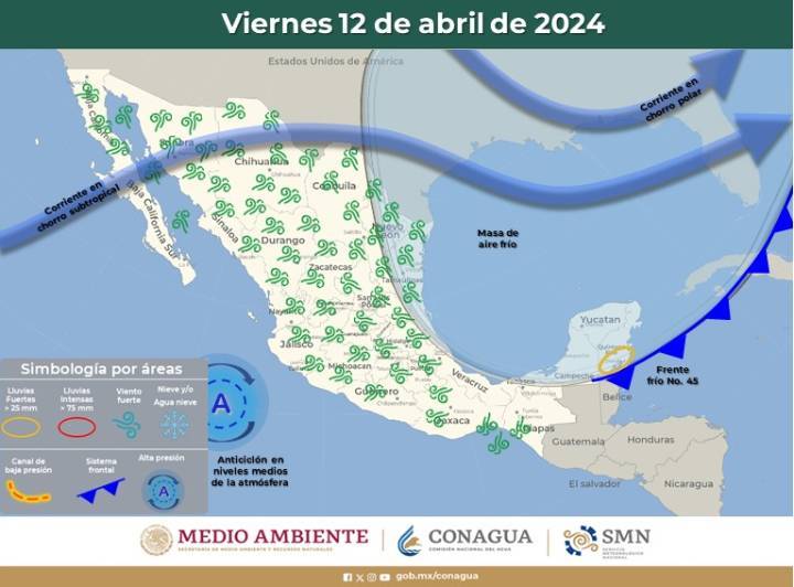 Clima en Quintana Roo: Posible Lluvia y Descargas Eléctricas en el Pronóstico