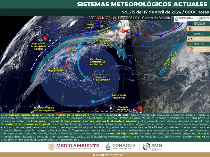 Clima en Quintana Roo: Prevé SMN precipitaciones dispersas