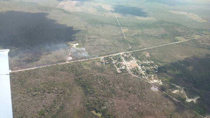 Esfuerzos coordinados para frenar incendios en Quintana Roo