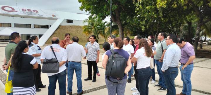 Protesta de Docentes por Descuentos Injustificados en Quintana Roo