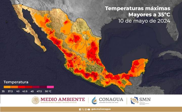 Altas temperaturas azotan el sureste mexicano