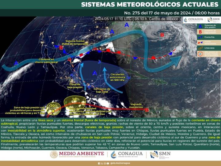 Clima en Quintana Roo: Anuncio de Lluvias Aisladas por el SMN