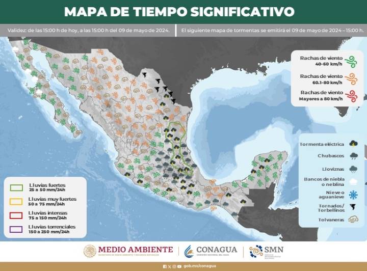 Clima en Quintana Roo: Lluvias Aisladas y Temperaturas Elevadas Previstas para Hoy