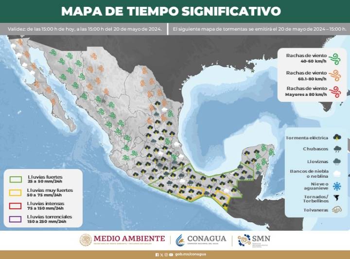 Clima en Quintana Roo: Pronostican lluvias escasas al inicio de la semana