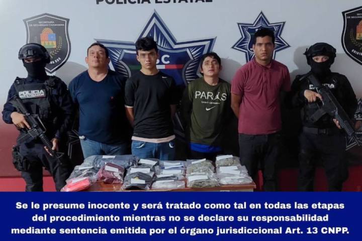 Desarticulan Banda con 140 Dosis de Drogas en Cancún