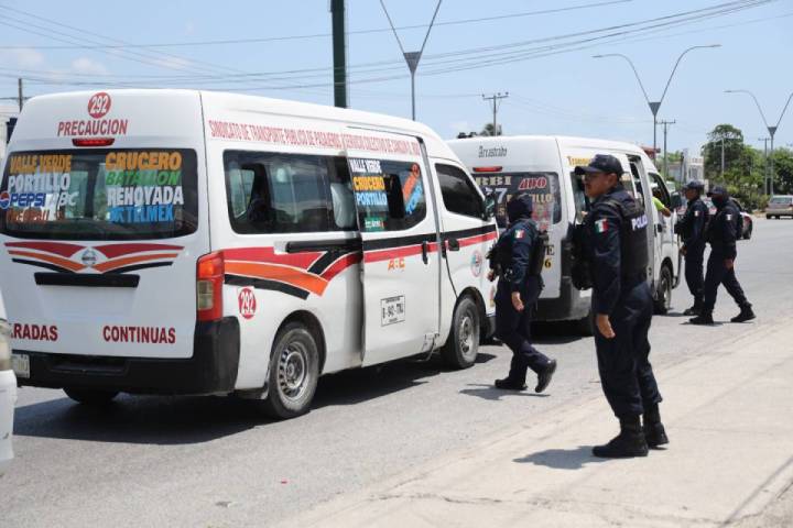 Implementado plan de seguridad en transporte público de Cancún