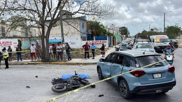 Joven Fallece en Accidente de Motocicleta sin Casco en Cancún
