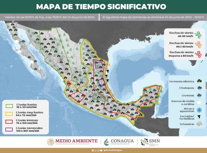 Clima en Quintana Roo: Lluvias Intensas al Inicio de la Semana