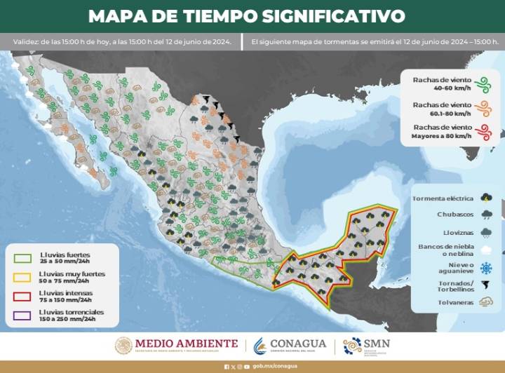 Clima en Quintana Roo: Persisten las Lluvias