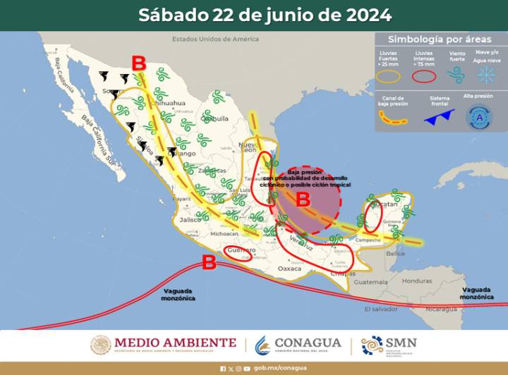 Clima en Quintana Roo: Previsión del tiempo para un sábado lluvioso