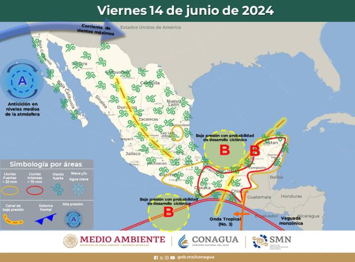 Clima en Quintana Roo: Pronóstico de Lluvias Intensas