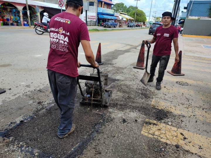 CONTINÚAN LOS TRABAJOS DE MANTENIMIENTO Y LIMPIEZA EN JOSÉ MARÍA MORELOS