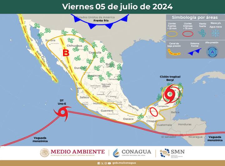 Clima en Quintana Roo: Beryl toca tierra entre Solidaridad y Tulum con fuerza de huracán