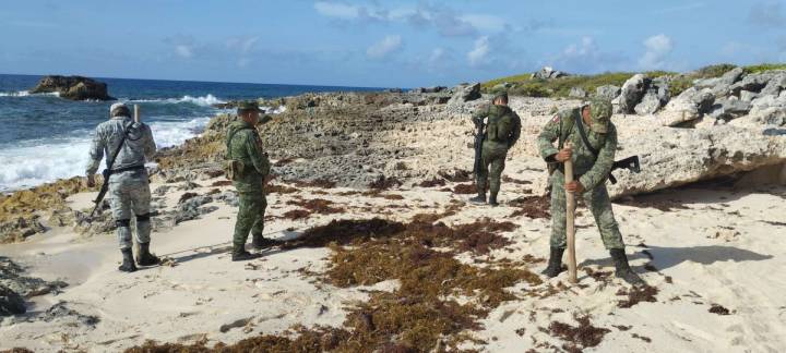 Descubren Narcótico en Costa Este de Cozumel