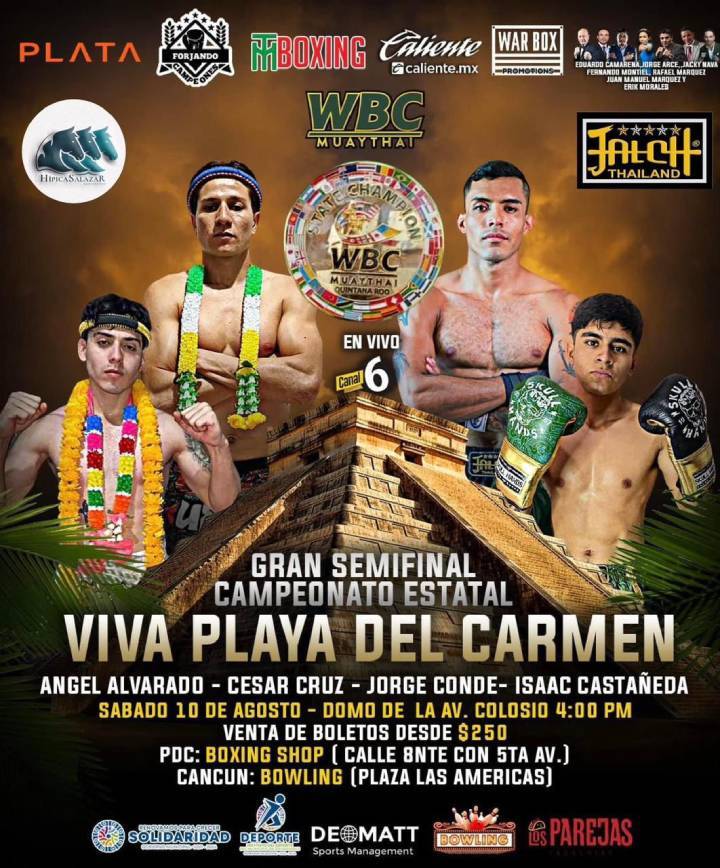 Evento Deportivo en Playa del Carmen Box y Muay Thai en el Gimnasio Luis Donaldo Colosio 2